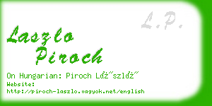 laszlo piroch business card